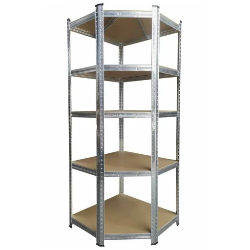 Sarok salgó polc, 5 szintes 180x70x40-40cm, horganyzott - 1