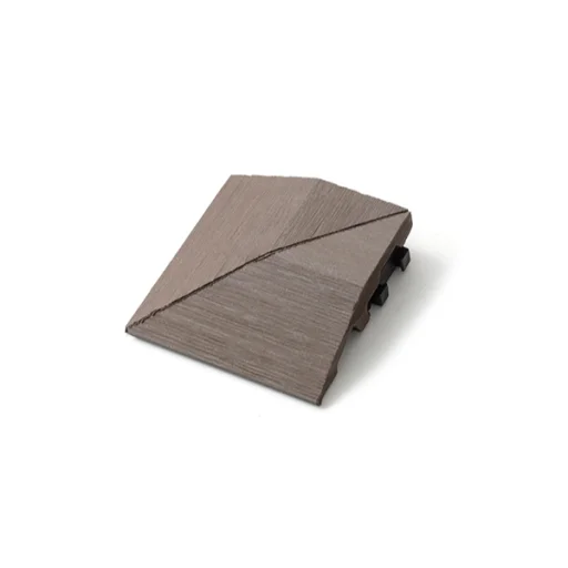 WPC DIY padlóburkolat sarok záróelem, szegély 7.5x7.5cm, csokoládé - 1