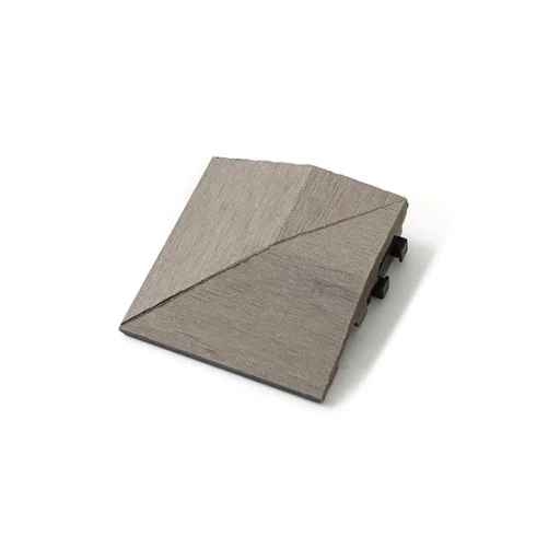 WPC DIY padlóburkolat sarok záróelem, szegély 7.5x7.5cm, szürke - 1