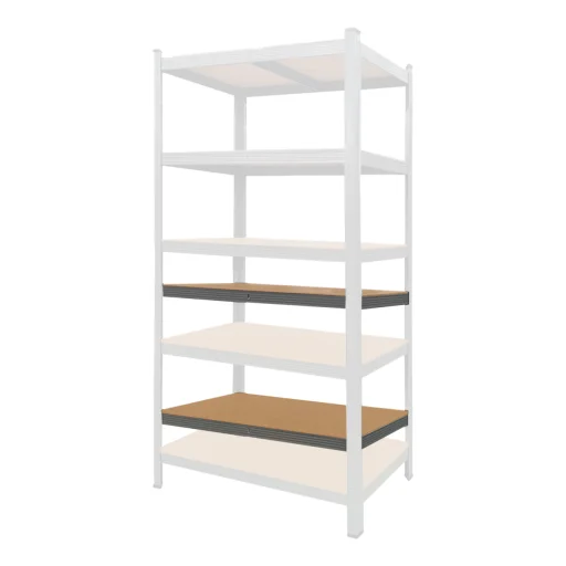 Salgóhoz 2db extra polc kerettel, 90x40cm, szürke - 2