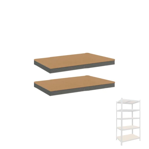 Salgóhoz 2db extra polc kerettel, 90x40cm, szürke - 1