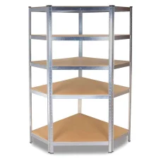 Sarok salgó polc, 5 szintes 180x70x30-30cm, horganyzott