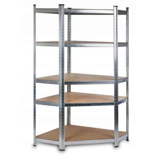 Sarok salgó polc, 5 szintes 180x70x30-30cm, horganyzott - 4