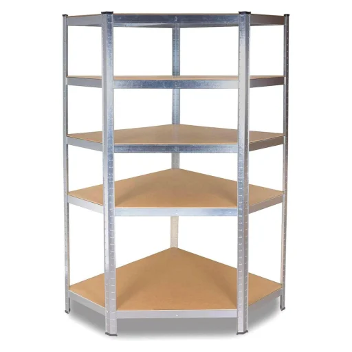 Sarok salgó polc, 5 szintes 180x70x30-30cm, horganyzott - 1