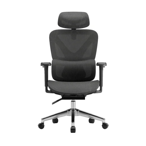 Ergonomikus irodai szék, forgószék, fekete hálós (E07 BLACK)  - 3