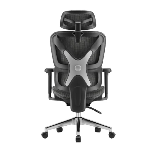 Ergonomikus irodai szék, forgószék, fekete hálós (E07 BLACK)  - 7