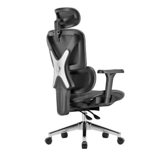 Ergonomikus irodai szék, forgószék, fekete hálós (E07 BLACK)  - 10