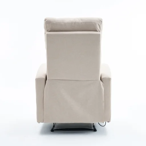 Manuális fekvőfotel, relax fotelágy szövet bézs (JNF-MANUAL-BEIGE) - 5