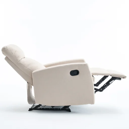 Manuális fekvőfotel, relax fotelágy szövet bézs (JNF-MANUAL-BEIGE) - 8