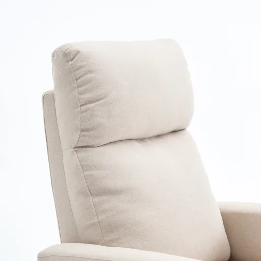 Manuális fekvőfotel, relax fotelágy szövet bézs (JNF-MANUAL-BEIGE) - 9
