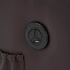 Elektromos fekvőfotel, relax fotelágy 8 pontos masszázs magyar nyelvű távirányítóval, ringató, forgatható rozsdamentes pohártartó AIR leather sötétbarna thumbnail