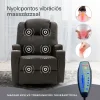 Elektromos fekvőfotel, relax fotelágy 8 pontos masszázs magyar nyelvű távirányítóval, ringató, forgatható rozsdamentes pohártartó AIR leather sötétbarna thumbnail