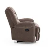 Manuális fekvőfotel, relax fotelágy sötétbarna zsenília szövet (JNF-MANUAL-DARK BROWN) JN-R8053A51 thumbnail