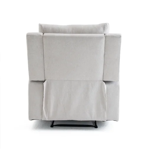 Manuális fekvőfotel, relax fotelágy két pohártartóval, bézs szövet (JNF-MANUAL-FABRIC-BEIGE) JN-R8005A51 - 6