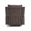 Manuális fekvőfotel, relax fotelágy két pohártartóval, sötétbarna szövet (JNF-MANUAL-FABRIC-DARK BROWN) JN-R8005A51 thumbnail