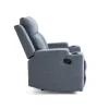 Manuális fekvőfotel, relax fotelágy két pohártartóval, szürke szövet (JNF-MANUAL-FABRIC-DARK GREY) JN-R8005A51 thumbnail