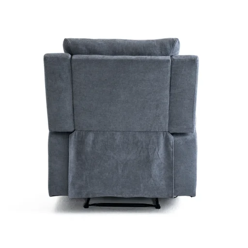 Manuális fekvőfotel, relax fotelágy két pohártartóval, szürke szövet (JNF-MANUAL-FABRIC-DARK GREY) JN-R8005A51 - 3