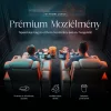 Luxus, egyszemélyes fekvőfotel, relax fotelágy elektromosan dönthető háttámlával, lábtartóval, pohártartóval és világítással bézs bőr (L4630-3906) thumbnail