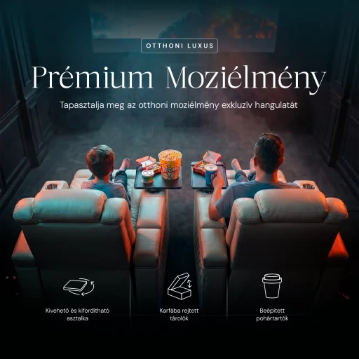 Luxus, egyszemélyes fekvőfotel, relax fotelágy elektromosan dönthető háttámlával, lábtartóval, pohártartóval és világítással bézs bőr (L4630-3906) - 9