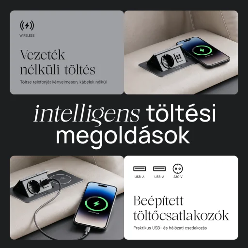 Luxus, háromszemélyes fekvőfotel, relax fotelágy elektromosan dönthető háttámlával, lábtartóval, pohártartóval és világítással bézs bőr (L4630-7406) - 10