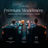 Luxus, egyszemélyes fekvőfotel, relax fotelágy elektromosan dönthető háttámlával, lábtartóval, pohártartóval és világítással fekete bőr (L4630-3906) thumbnail
