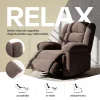 Relax fotelágy elektromosan dönthető, lábtartóval, zsenília barna szövet (JN-D8053A51) thumbnail