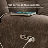 Relax fotelágy elektromosan dönthető, lábtartóval, zsenília barna szövet (JN-D8053A51) thumbnail