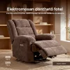 Relax fotelágy elektromosan dönthető, lábtartóval, zsenília barna szövet (JN-D8053A51) thumbnail