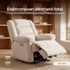 Relax fotelágy elektromosan dönthető, lábtartóval, bézs zsenília szövet (JN-D8053A51) thumbnail