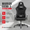 WARRIOR gamer szék, forgószék fekete - bársony szövet (EXTRA-3) thumbnail