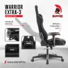 WARRIOR gamer szék, forgószék fekete - bársony szövet (EXTRA-3) thumbnail