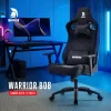 WARRIOR gamer szék, forgószék fekete - bársony szövet (PREMIUM-B08) thumbnail
