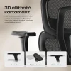 Ergonomikus irodai szék, forgószék, fekete hálós (E15 BLACK) thumbnail