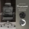 Ergonomikus irodai szék, forgószék, fekete hálós (E15 BLACK) thumbnail
