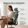 Ergonomikus irodai szék, forgószék, fekete hálós (E15 BLACK) thumbnail