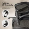 Ergonomikus irodai szék, forgószék, fekete hálós (E15 BLACK) thumbnail