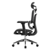 Ergonomikus irodai szék, forgószék, fekete hálós (E15 BLACK) thumbnail