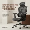 Ergonomikus irodai szék, forgószék, fekete hálós (E15 BLACK) thumbnail