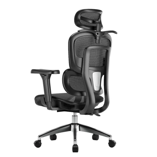 Ergonomikus irodai szék, forgószék, fekete hálós (E15 BLACK) - 13