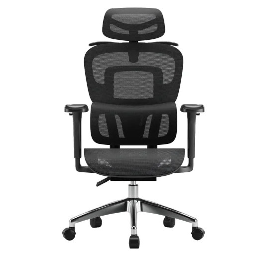 Ergonomikus irodai szék, forgószék, fekete hálós (E15 BLACK) - 15