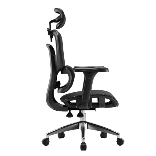 Ergonomikus irodai szék, forgószék, fekete hálós (E15 BLACK) - 16