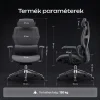 Ergonomikus irodai szék, forgószék, fekete hálós (E13 BLACK) thumbnail