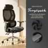 Ergonomikus irodai szék, forgószék, fekete hálós (E13 BLACK) thumbnail