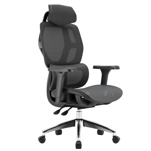 Ergonomikus irodai szék, forgószék, fekete hálós (E13 BLACK) - 14
