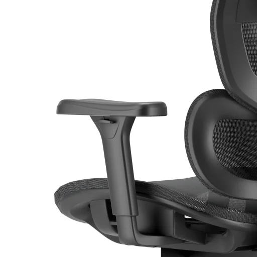 Ergonomikus irodai szék, forgószék, fekete hálós (E13 BLACK) - 16