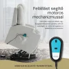 Felállást segítő relax elektromos fotelágy motoros mechanizmus szövet bézs, pohártartóval, masszázzsal, fűtéssel thumbnail