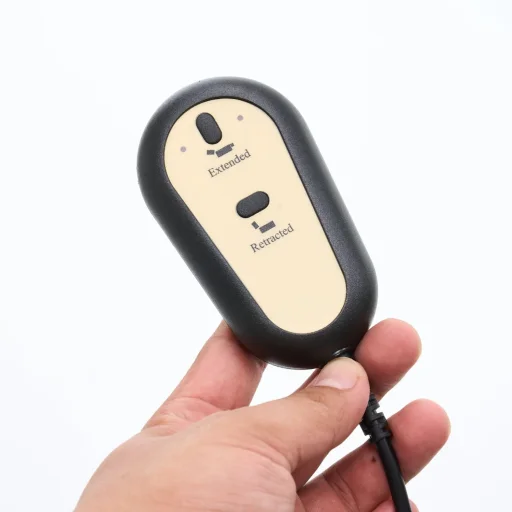 Felállást segítő relax elektromos fotelágy motoros mechanizmus szövet bézs, pohártartóval, masszázzsal, fűtéssel - 9
