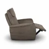 Elektromos relax fotel görgős masszázzsal barna, magyar nyelvű távirányító szövet thumbnail