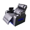 Luxus elektromos relax fotel, lábtartóval, pohártartóval, világítással AirLeather fekete thumbnail