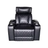 Luxus elektromos relax fotel, lábtartóval, pohártartóval, világítással AirLeather fekete thumbnail